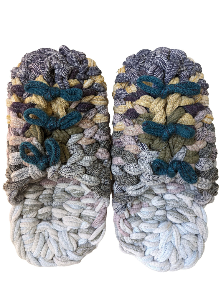 Large | Knit up-cycle slippers 2023-L20 [Large]