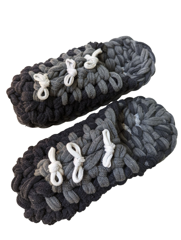 Large | Knit up-cycle slippers 2023-L21 [Large]