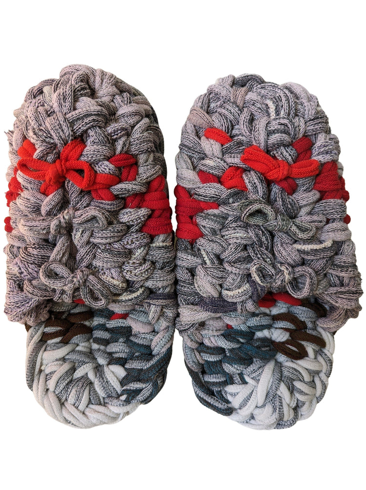 Large | Knit up-cycle slippers 2023-L23 [Large]