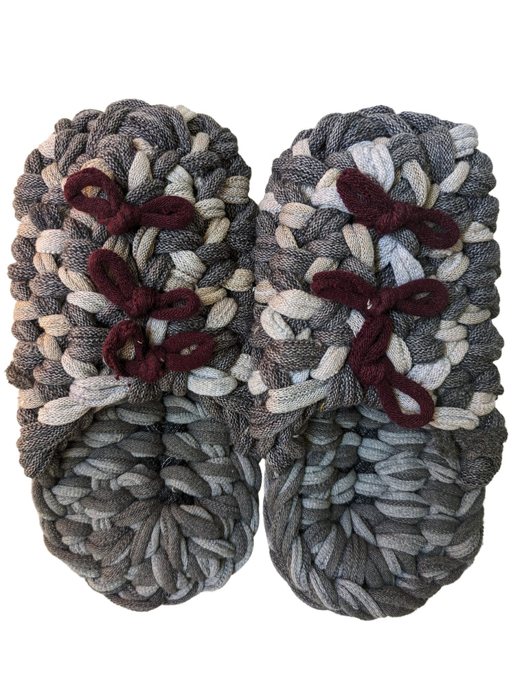 Large | Knit up-cycle slippers 2023-L24 [Large]