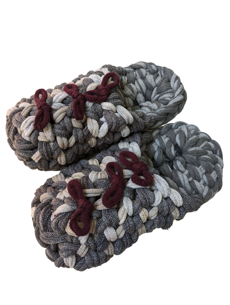 Large | Knit up-cycle slippers 2023-L24 [Large]