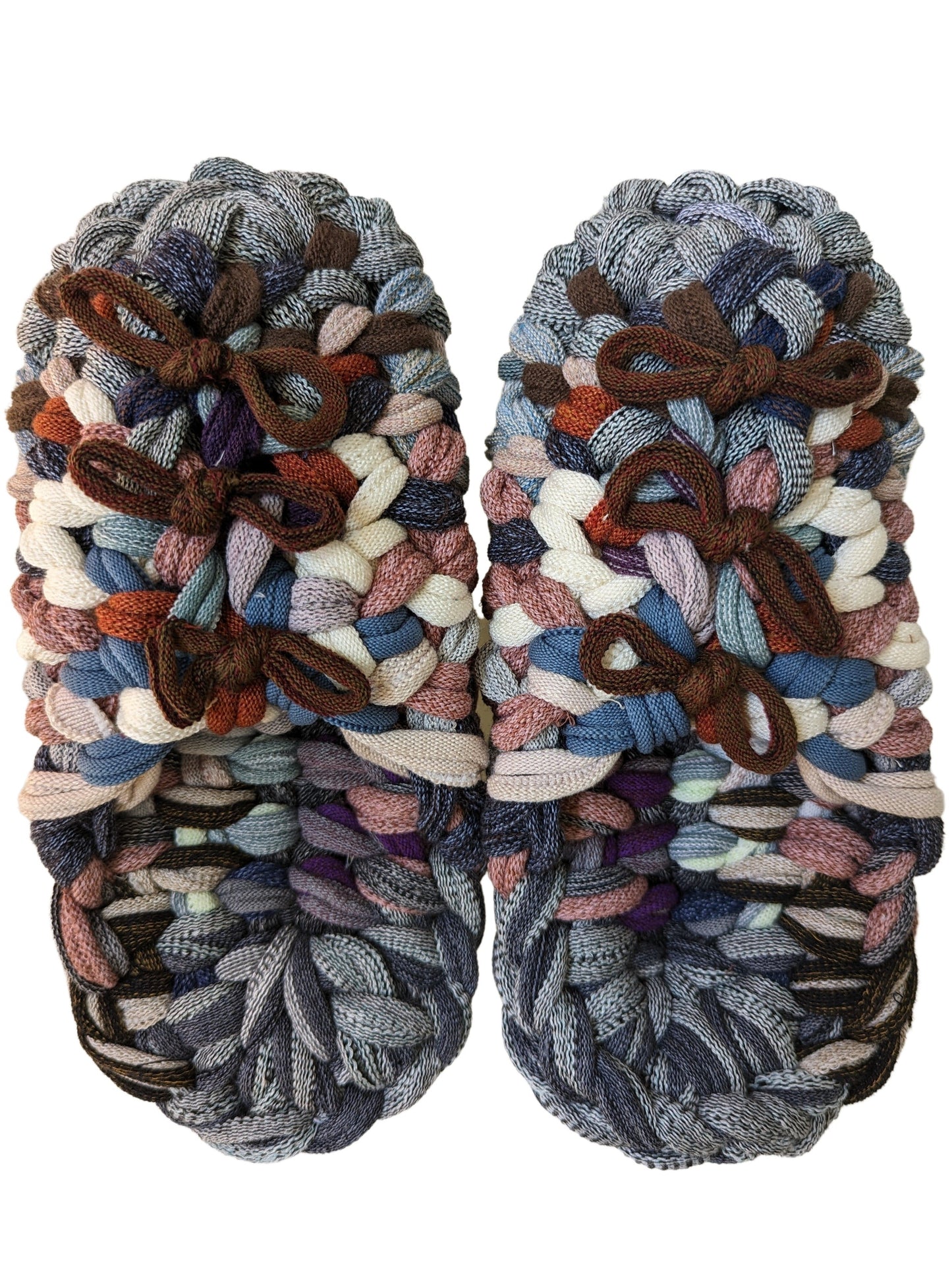 Large | Knit up-cycle slippers 2023-L26 [Large]