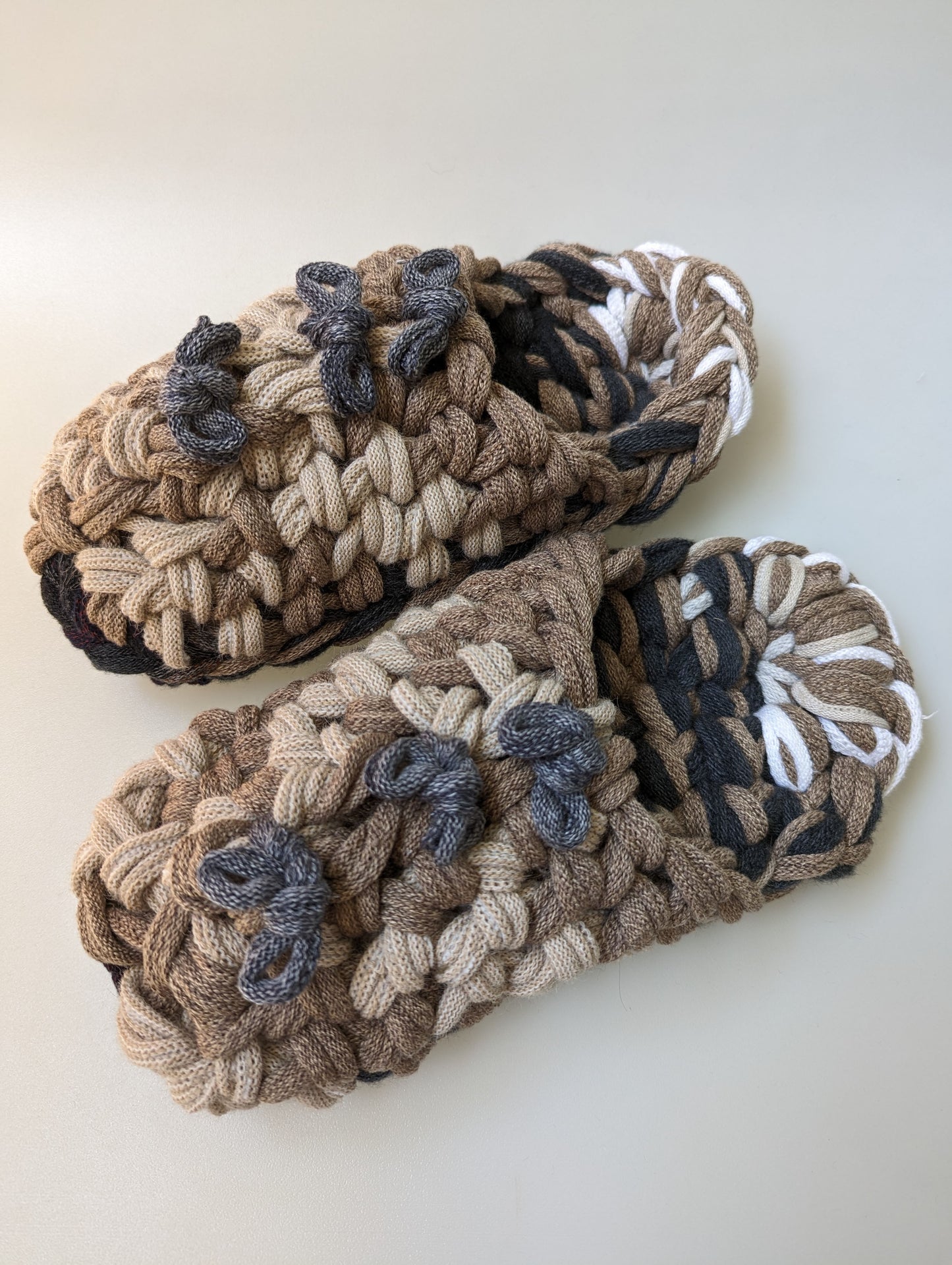 Large | Knit up-cycle slippers 2023-L27 [Large]