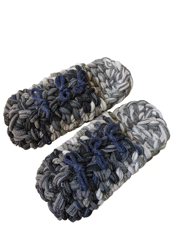 Large | Knit up-cycle slippers 2023-L31 [Large]