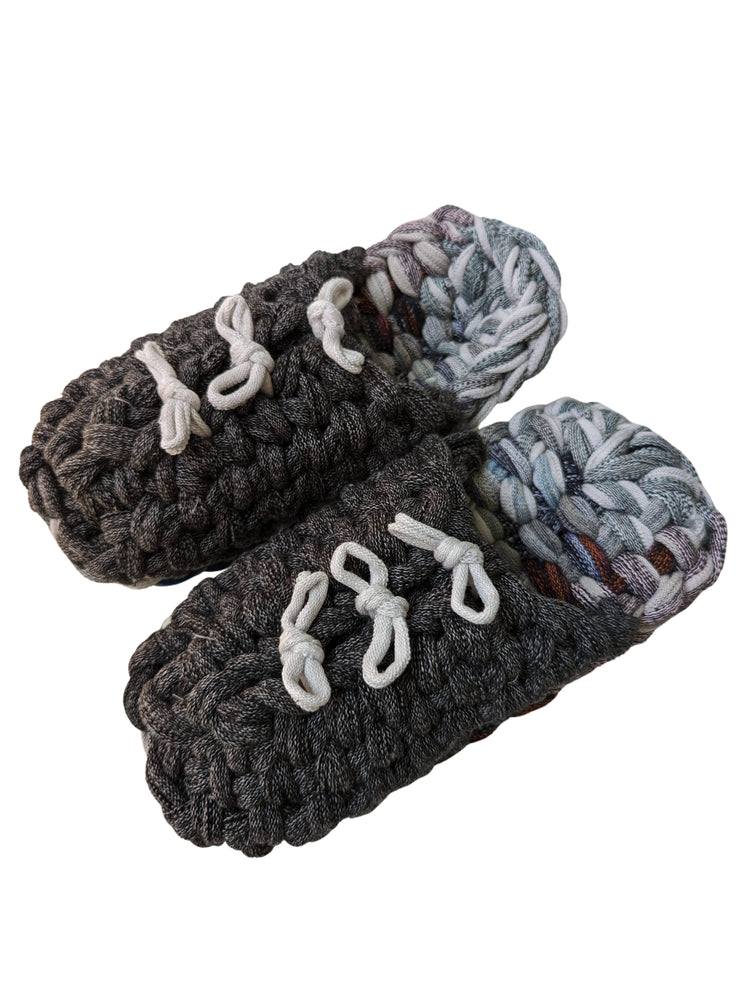 Large | Knit up-cycle slippers 2023-L33 [Large]