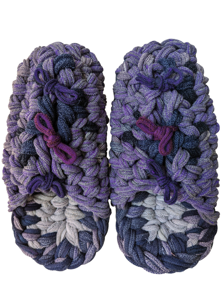 Large | Knit up-cycle slippers 2023-L36 [Large]