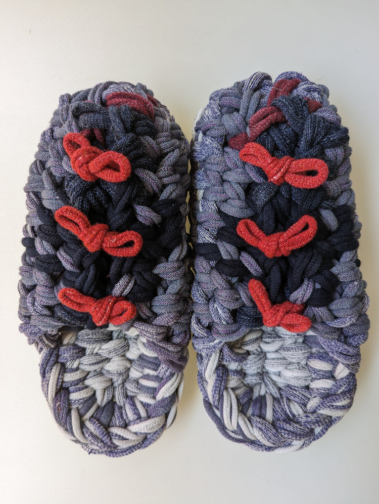 Large | Knit up-cycle slippers 2023-L37 [Large]