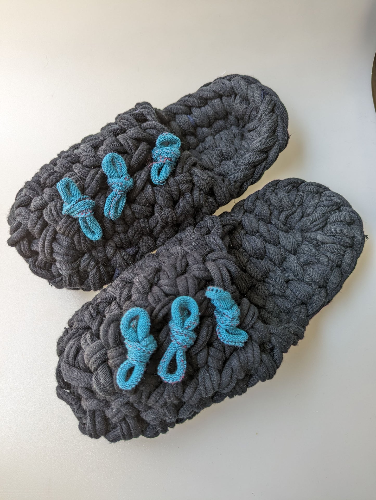 Large | Knit up-cycle slippers 2023-L38 [Large]