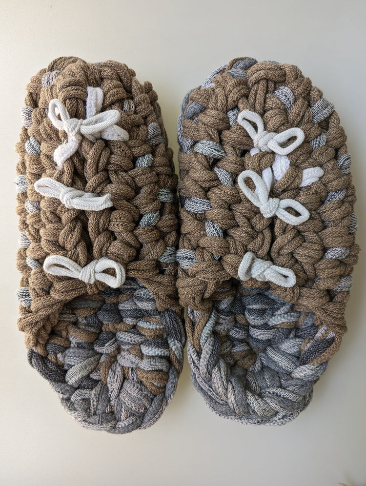 XL | Knit up-cycle slippers 2023-XL40 [XL]