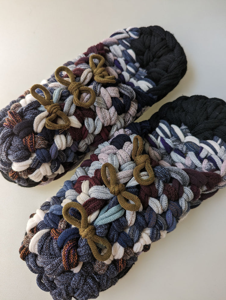 XL | Knit up-cycle slippers 2023-XL43 [XL]