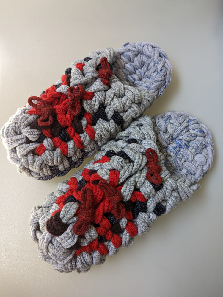 XL | Knit up-cycle slippers 2023-XL44 [XL]