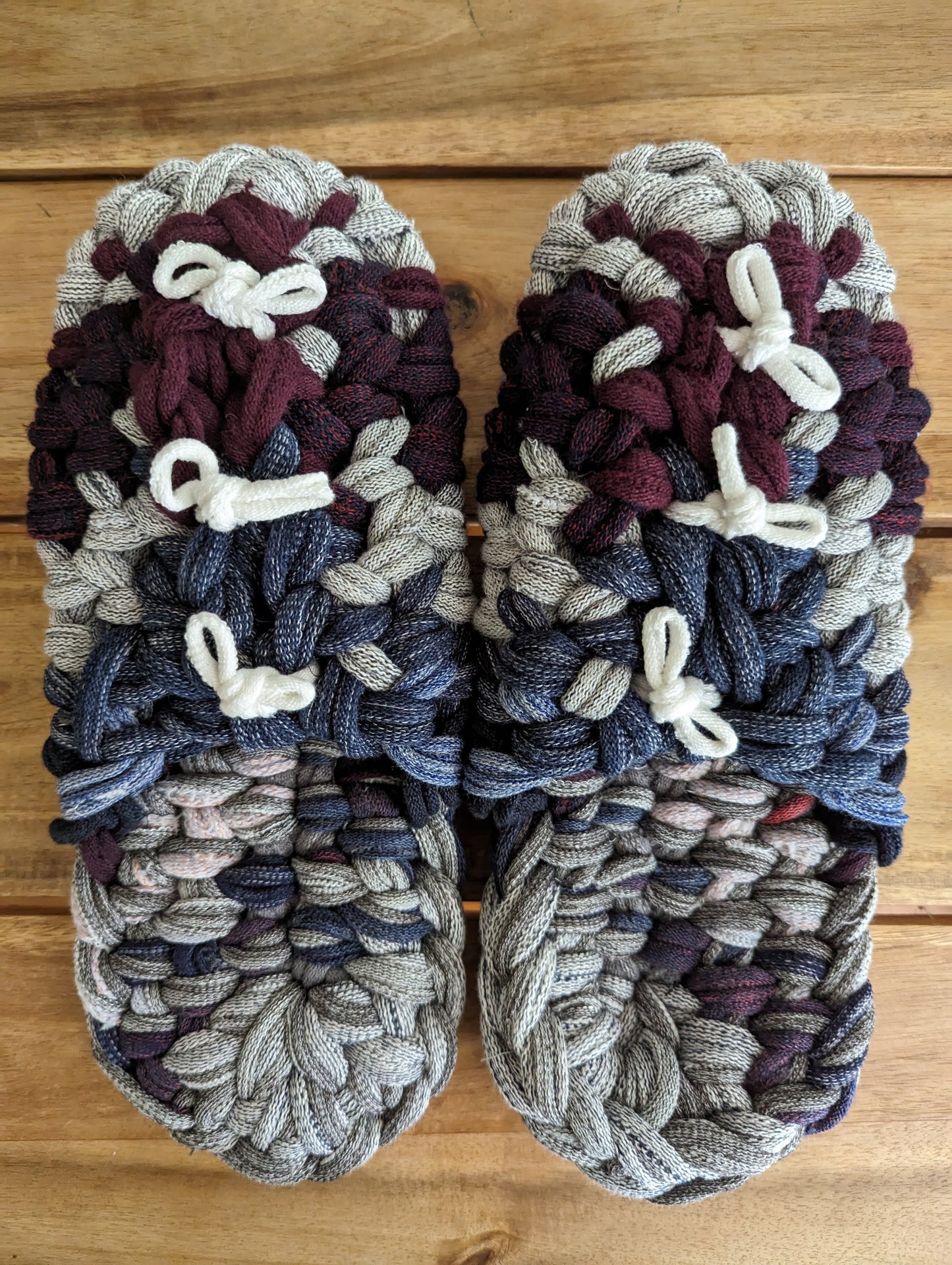XL | Knit up-cycle slippers 2023-XL46 [XL]