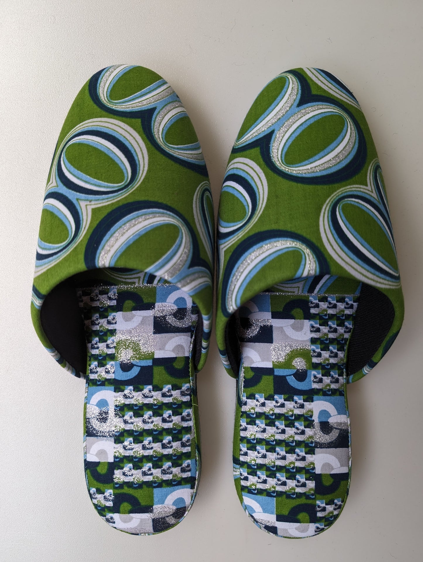 Medium | Print Mix Slippers 2023AW-M08 lamé