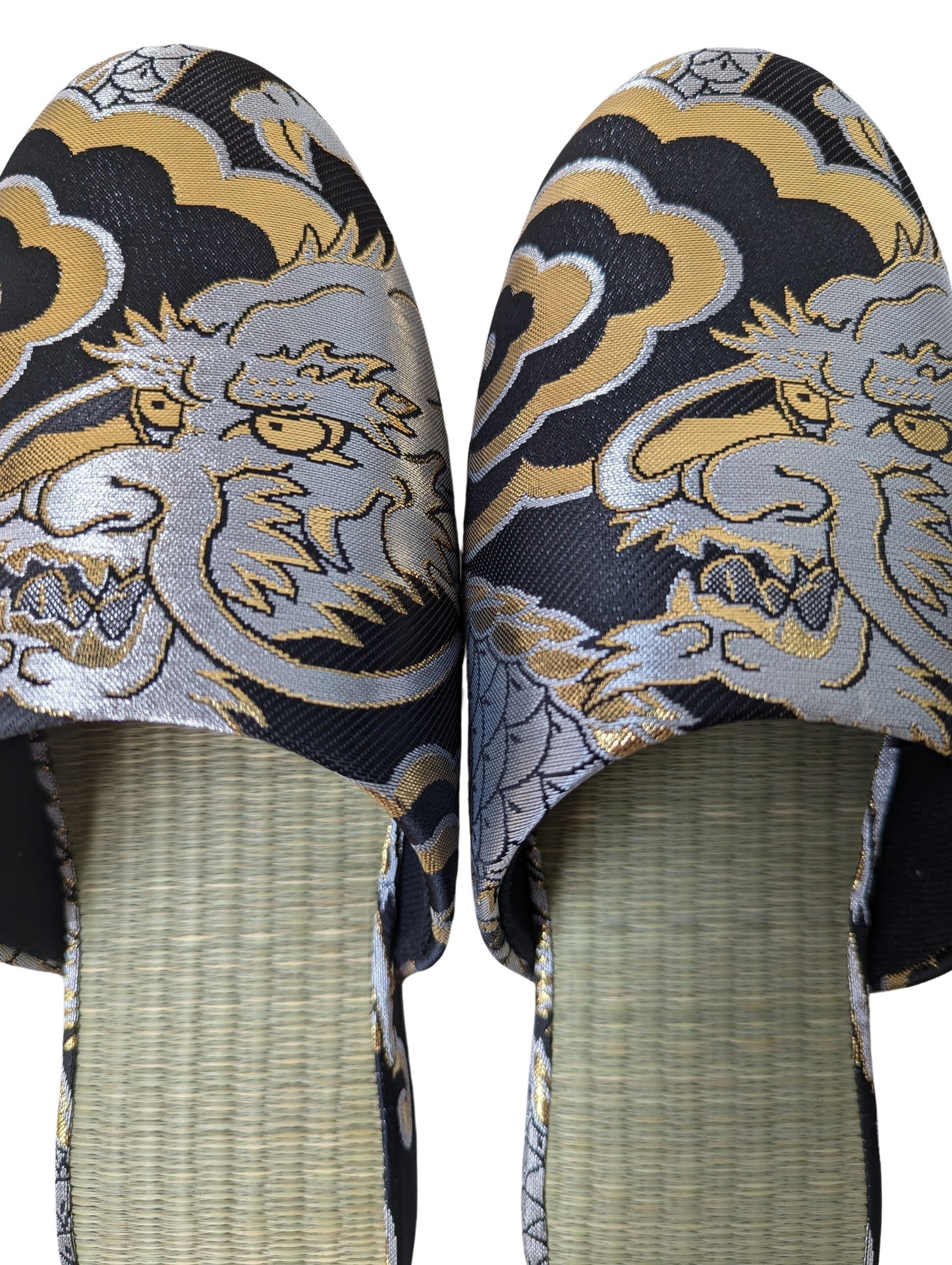 TATAMI × Dragons Slippers [Black Wool Felt Sole]