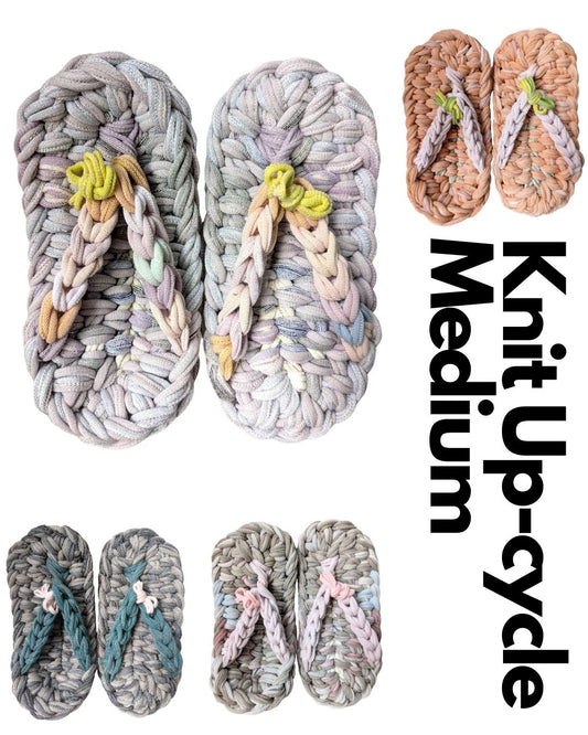 Medium | Knit Up-cycle ZOURI Slippers 2024SS [Medium]