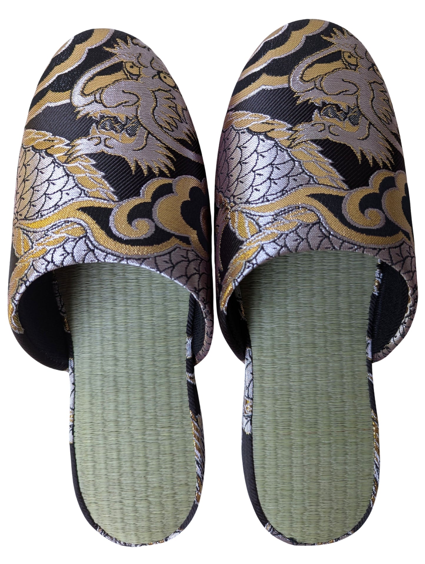 TATAMI × Dragons Slippers [Black Wool Felt Sole]