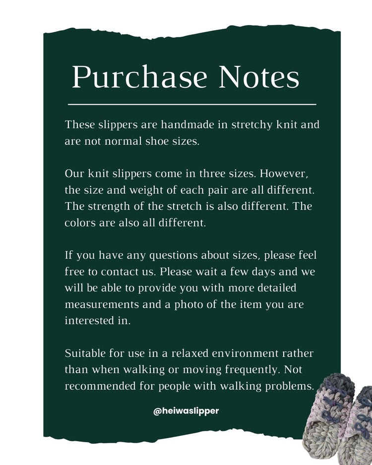 Large | Knit up-cycle slippers 2023-L21 [Large]