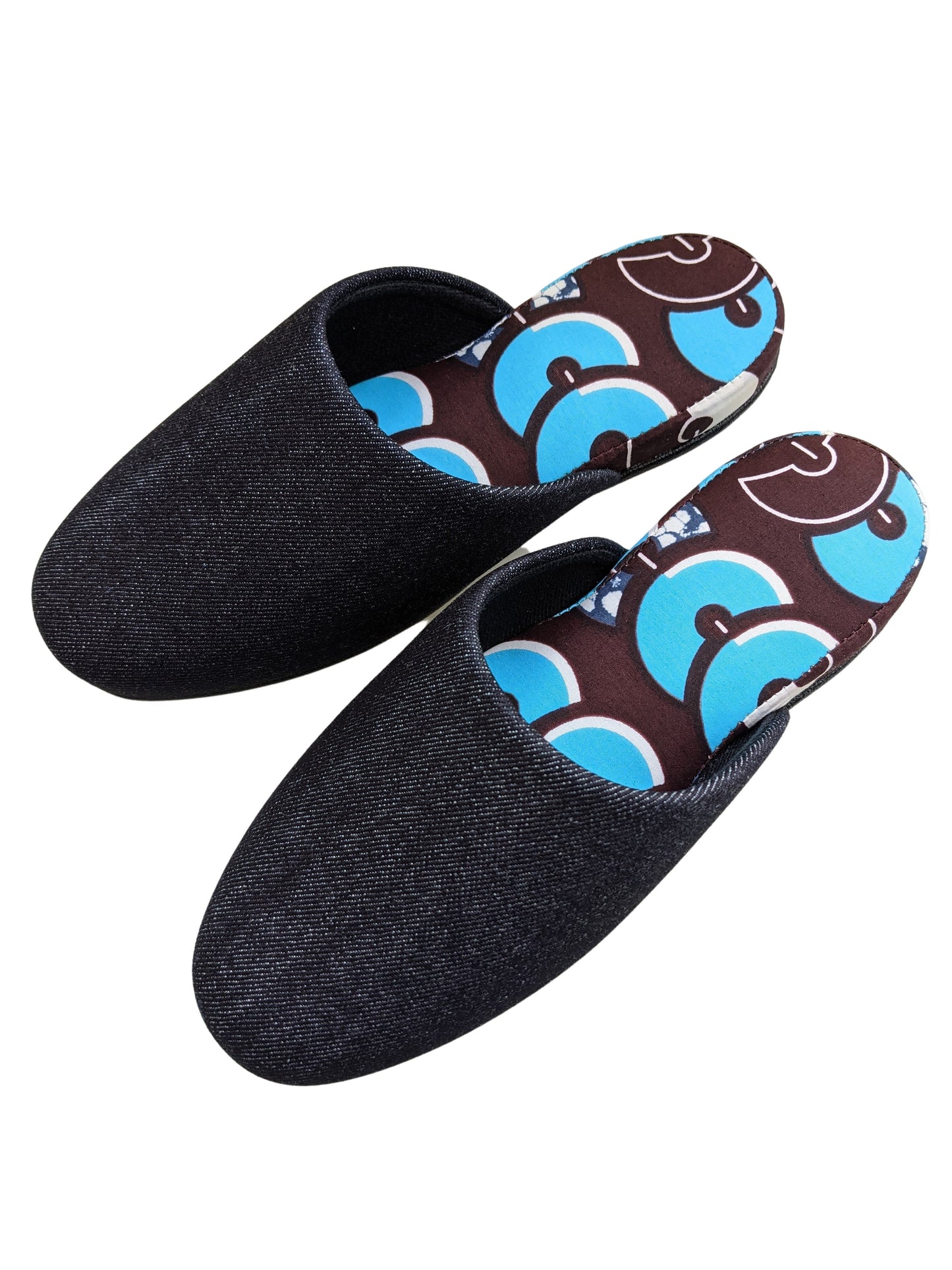 Small Denim Mix Slippers 2021SS-07 [vinyl sole] [Size: Small]