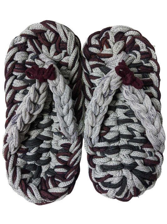 Large | Knit upcycle ZOURI slippers 2021SS-001 [Large]