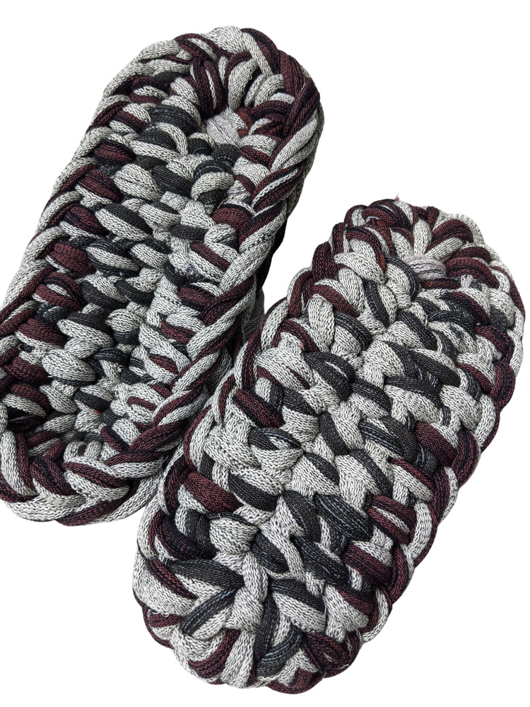 Large | Knit upcycle ZOURI slippers 2021SS-001 [Large]