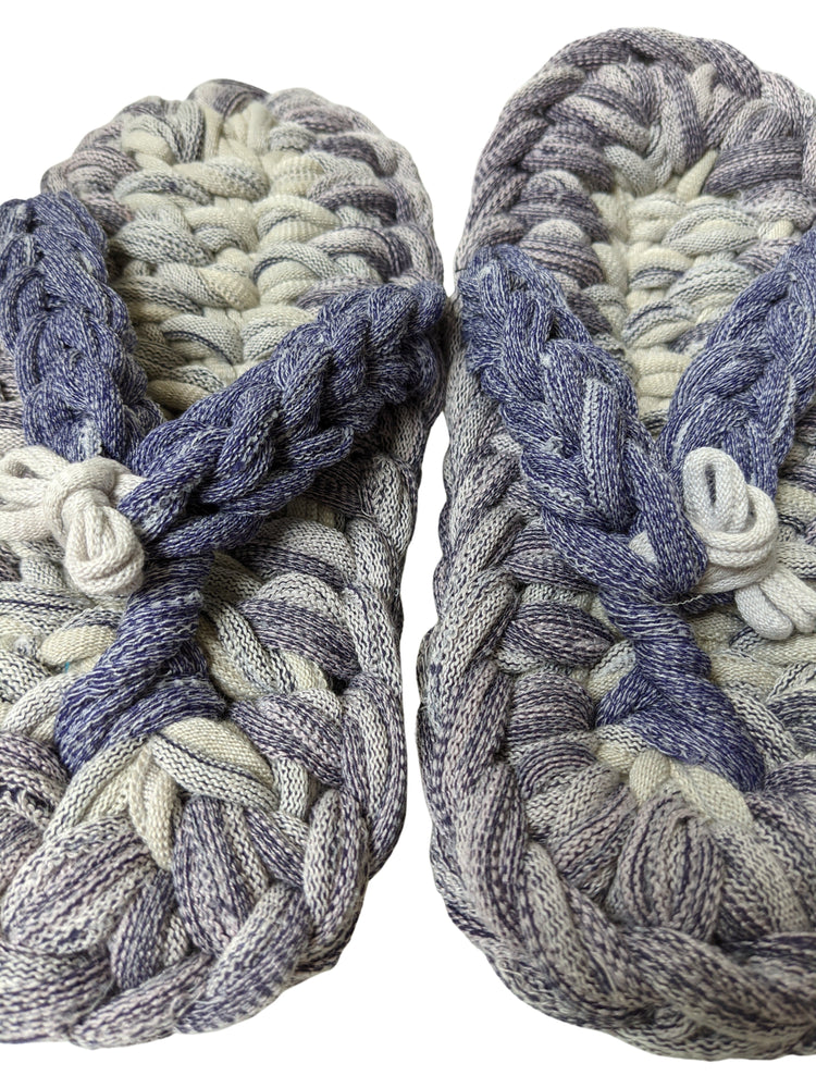 Large | Knit upcycle ZOURI slippers 2021SS-005 [Large]