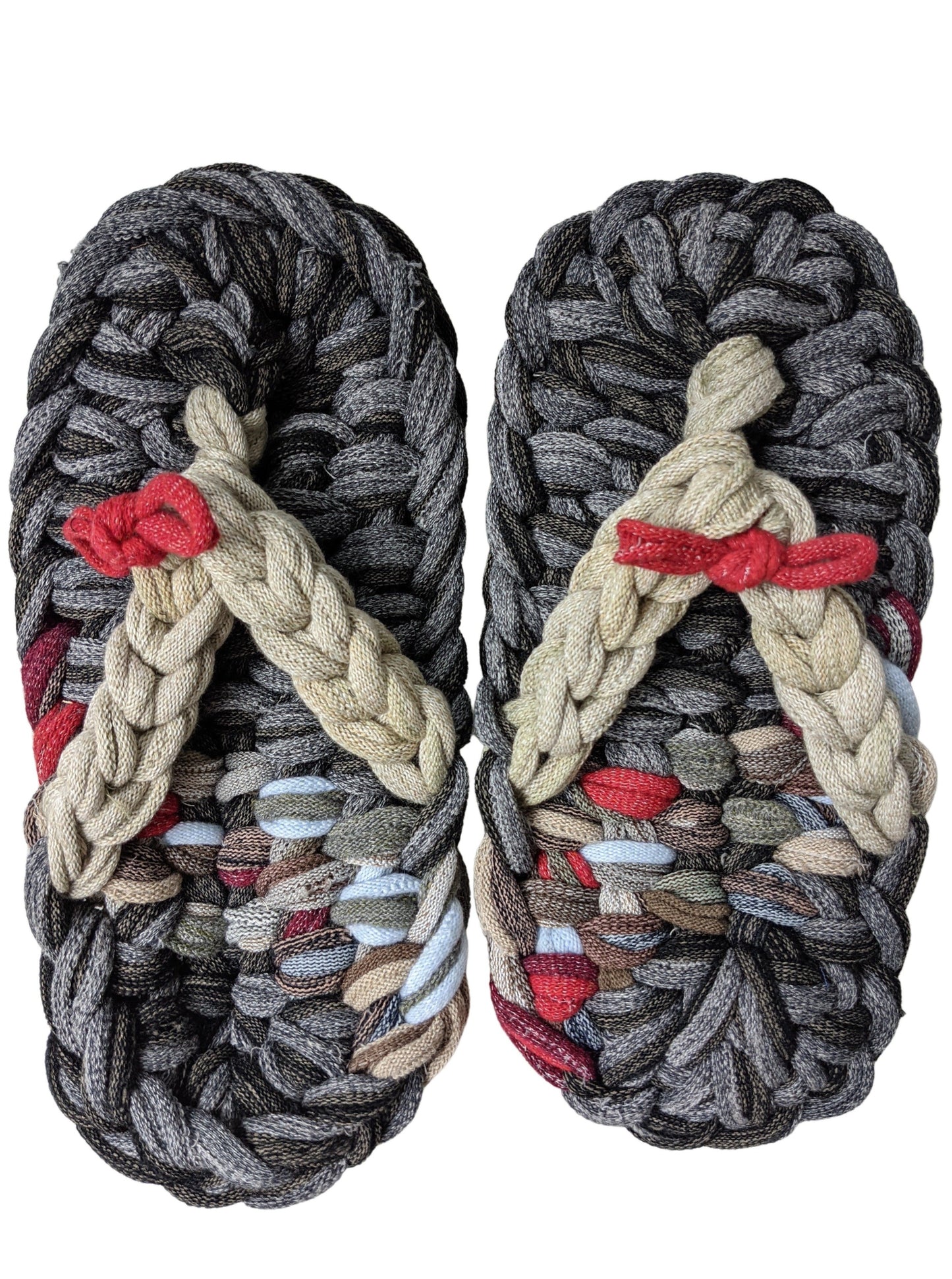 Large | Knit upcycle ZOURI slippers 2021SS-008 [Large]