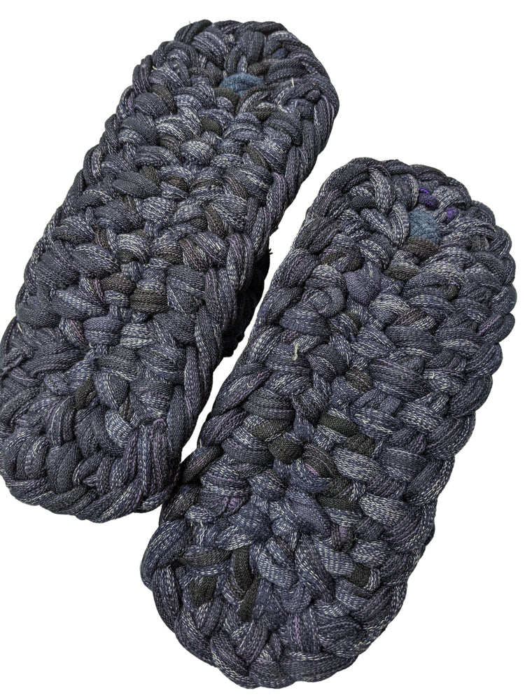 XL | Knit upcycle ZOURI slippers 2021SS-003 [XL]