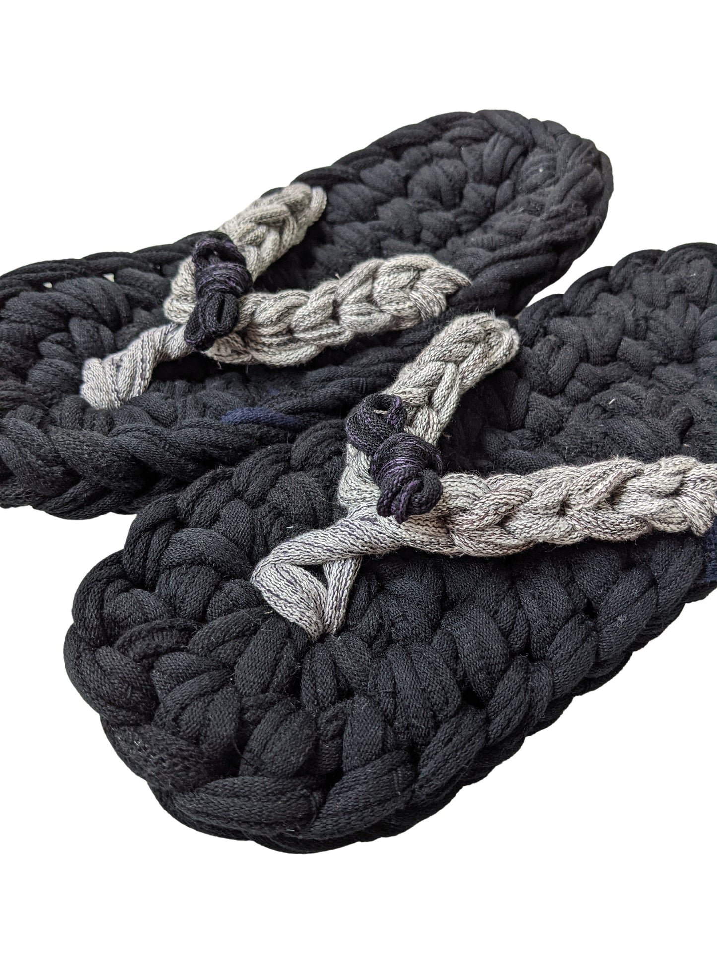 XL | Knit upcycle ZOURI slippers 2021SS-007 [XL]