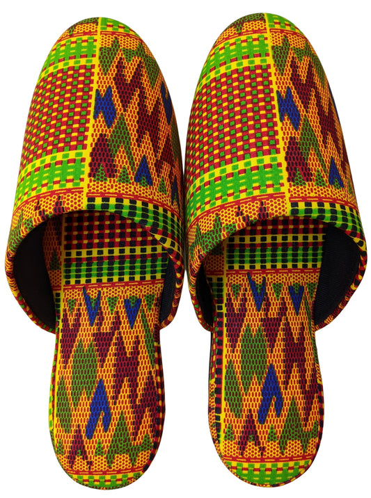 XL Batik Mix Print Allover Slippers [vinyl sole] 2021AW-XL01 [Size: XL] XL01