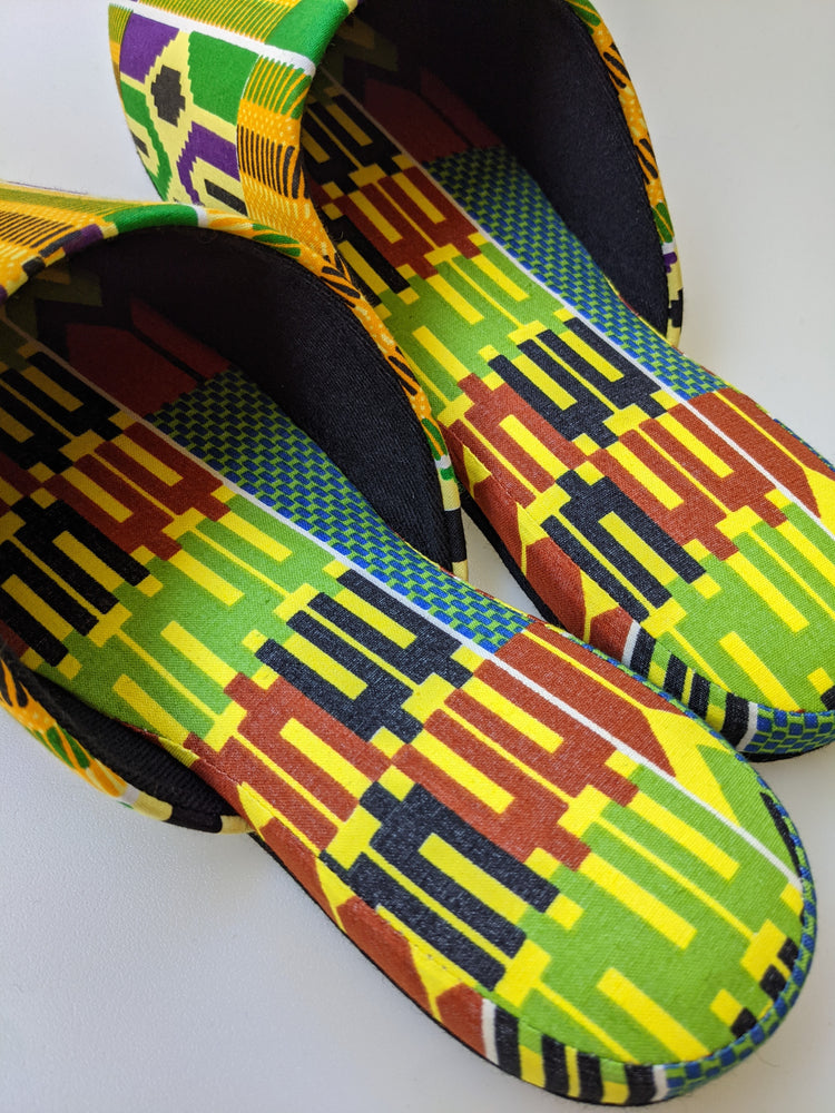 XL  Batik Mix Print Allover Slippers [vinyl sole] 2021AW-XL04 [Size: XL] XL04