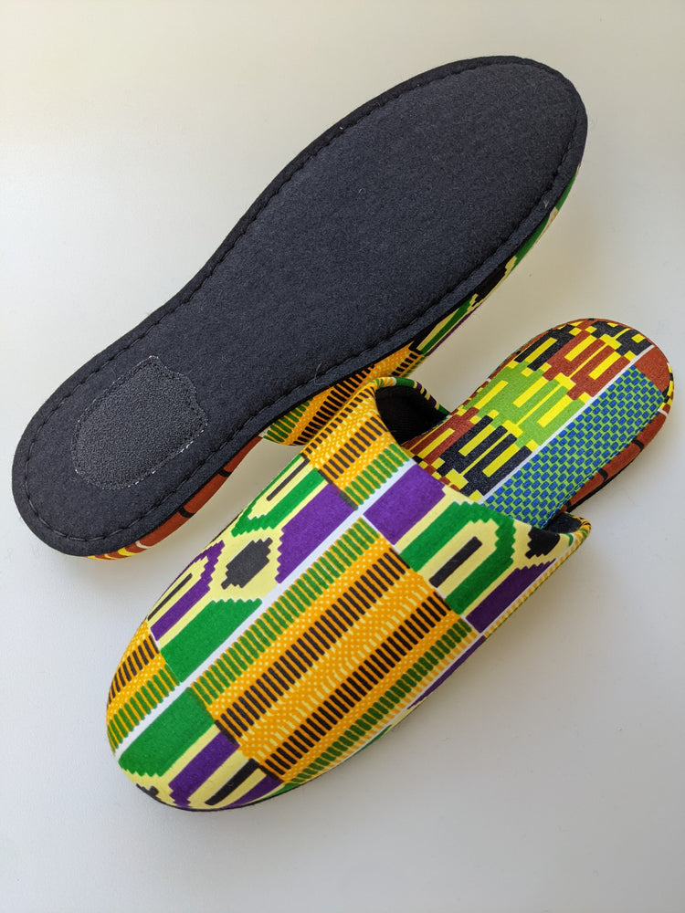 XL  Batik Mix Print Allover Slippers [vinyl sole] 2021AW-XL04 [Size: XL] XL04
