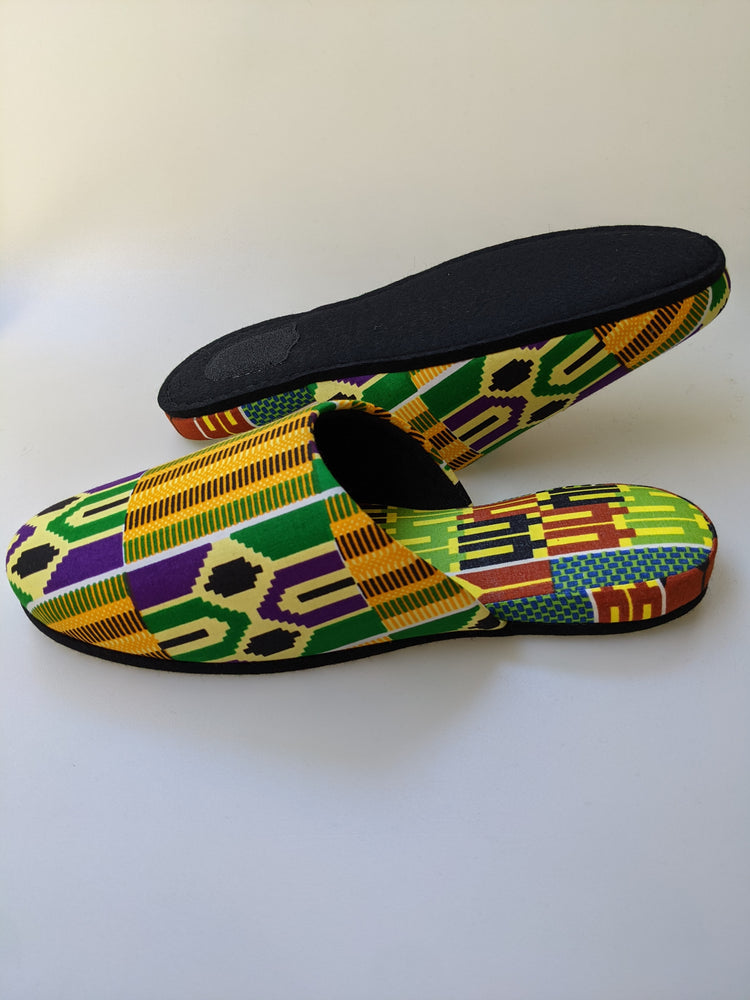 XL  Batik Mix Print Allover Slippers [vinyl sole] 2021AW-XL04 [Size: XL] XL04