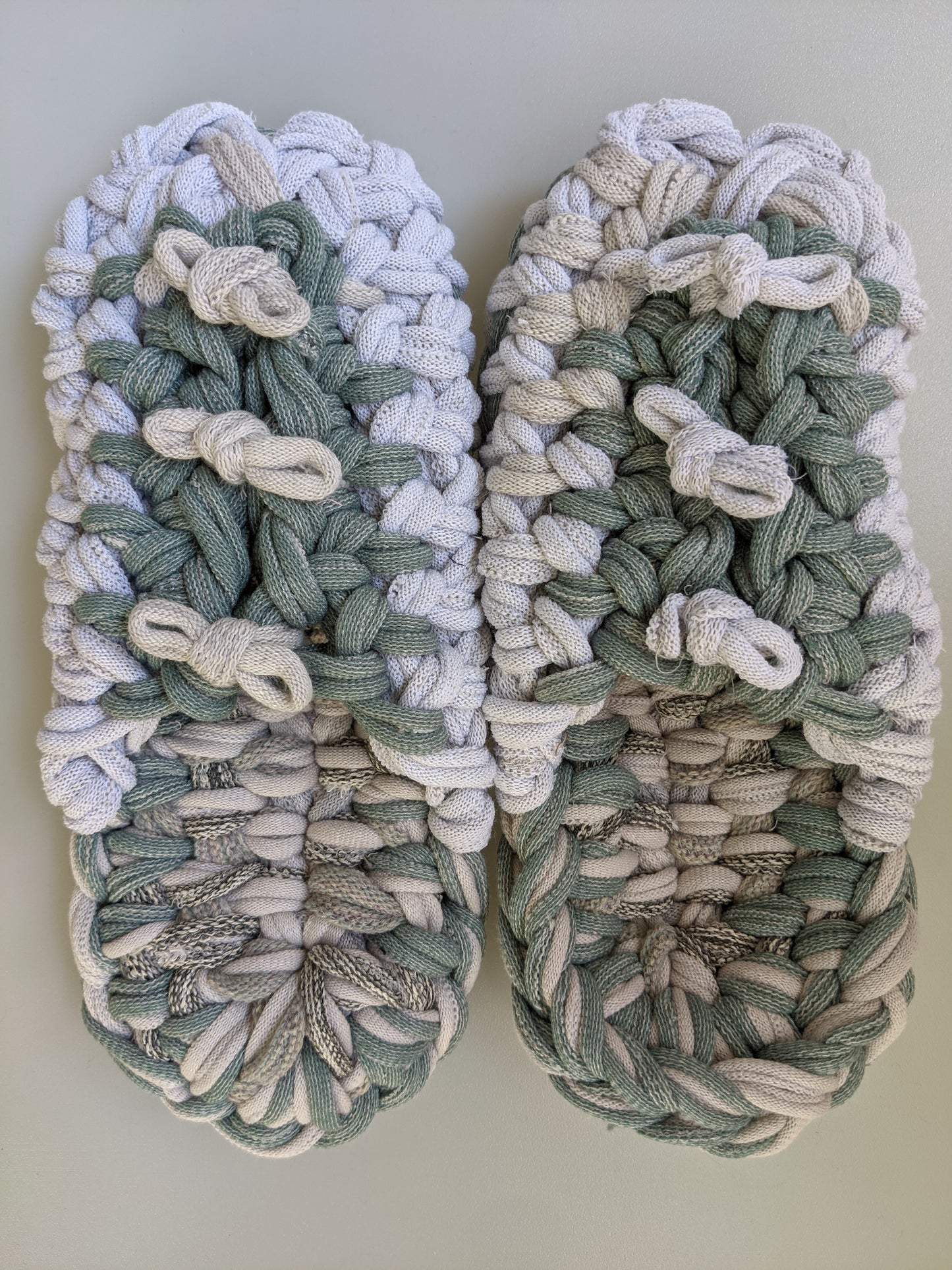 Large | Knit upcycle slippers 2021-L28 [Large]