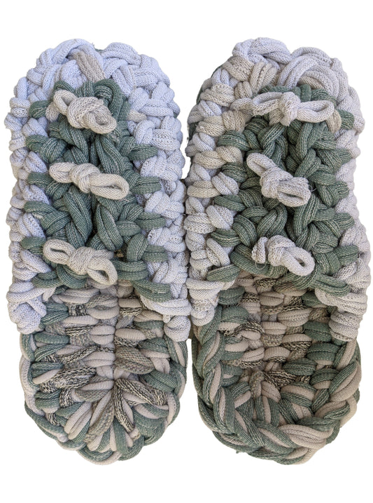 Large | Knit upcycle slippers 2021-L28 [Large]