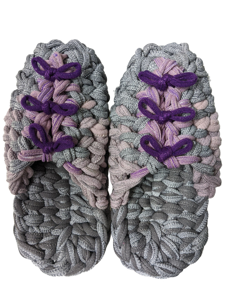Large | Knit upcycle slippers 2022-L69 [Large]