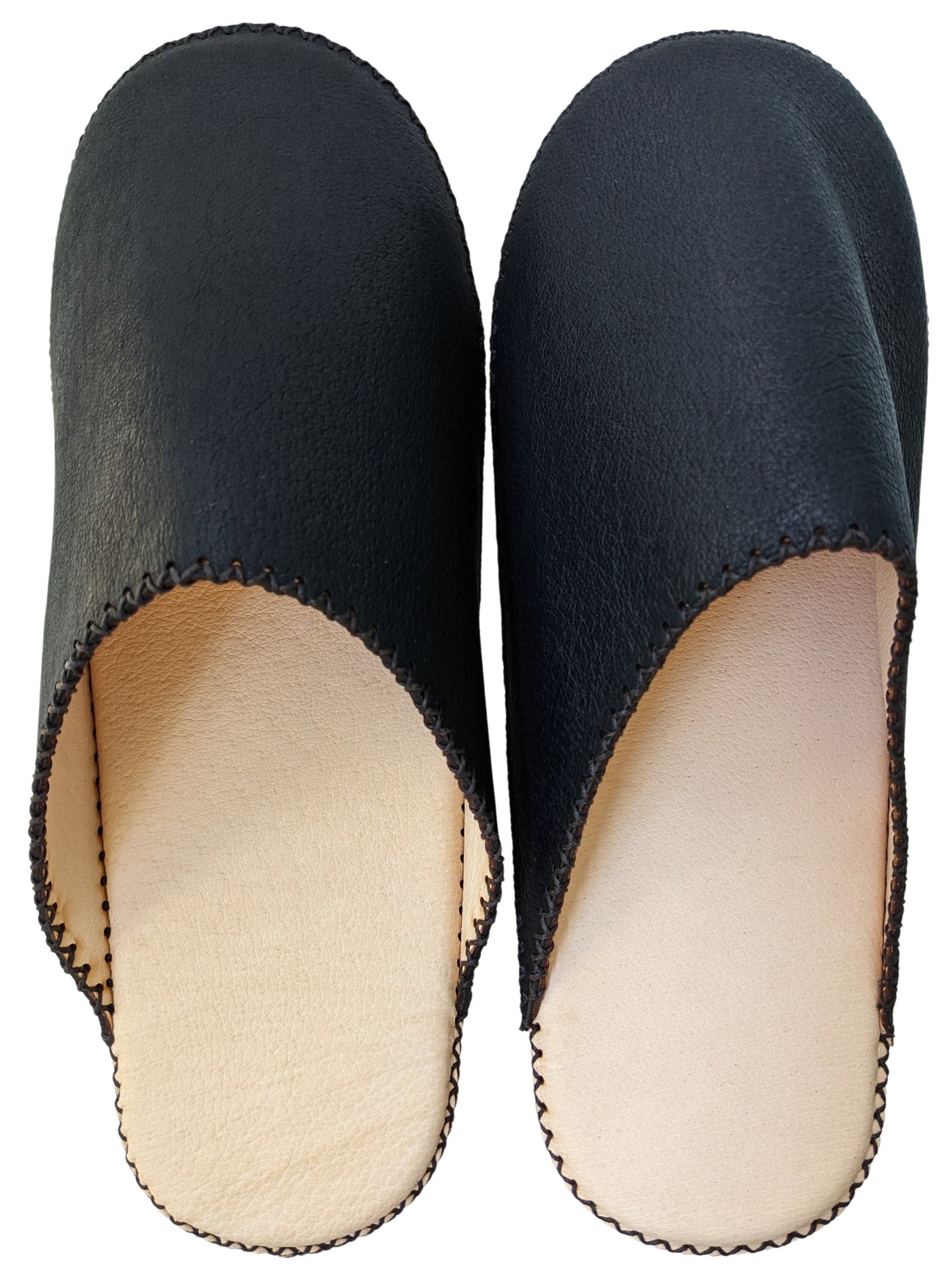 Tokyo Leather Heiwa Slippers [Black] - Heiwa Slipper