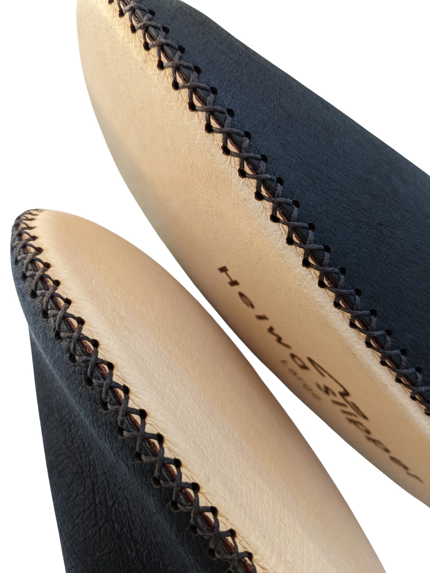 Tokyo Leather Heiwa Slippers [Black]